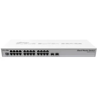 MikroTik Cloud Router Switch CRS326-24G-2S+RM, 800MHz CPU, 512MB RAM, 24xLAN, 2xSFP+ slot, vč. L5