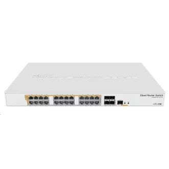 MikroTik Cloud Router Switch CRS328-24P-4S+RM, 800MHz CPU, 512MB RAM, 24xLAN, 4xSFP+ slot, vč. L5