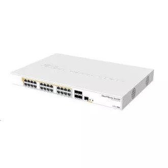 MikroTik Cloud Router Switch CRS328-24P-4S+RM, 800MHz CPU, 512MB RAM, 24xLAN, 4xSFP+ slot, vč. L5