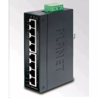 Planet switch ISW-801T, 8x 10/100, DIN, IP30, rozšířený teplotní rozsah -40~75 st.C