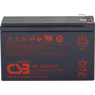 CSB 12V 5, 1Ah olověný akumulátor HighRate F2 (HR1221WF2)