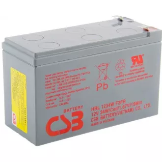 CSB baterie 12V 9Ah F2 HighRate LongLife 12 let (HRL 1234W)