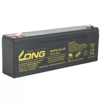 LONG baterie 12V 2, 6Ah F1 (WP2.6-12)