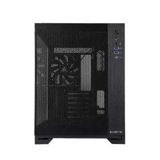 CHIEFTEC skříň VISIO AIR, ATX, 1x USB-C 3.2, 2x USB 3.0, 3x 140mm Fan, černá