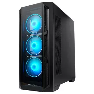 CHIEFTEC skříň APEX, E-ATX, 1x USB-C 3.2, 2x USB 3.0, 4x 120mm ARGB Fan, ARGB Hub, černá