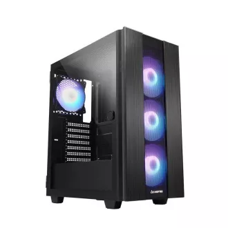 CHIEFTEC skříň HUNTER 2, ATX, 1x USB-C, 1x USB 3.1, 4x 120mm ARGB Fan, ARGB Hub, černá CHIEFTEC skříň HUNTER 2, ATX, 1x USB-C, 1x USB 3.1, 4x 120mm ARGB Fan, ARGB Hub, černá
