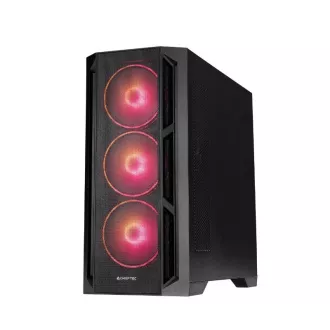 CHIEFTEC skříň APEX LUMO, E-ATX, 1x USB-C 3.2, 2x USB 3.0, 4x 140mm ARGB Fan, ARGB Hub, černá