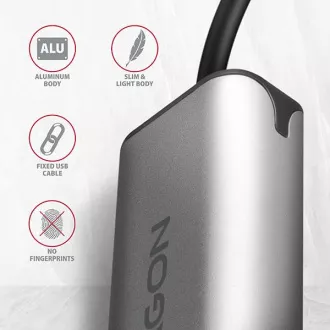 AXAGON ADE-25RC USB-C 3.2 Gen 1 - 2.5 Gigabit Ethernet síťová karta, Realtek 8156, auto install, šedá AXAGON ADE-25RC USB-C 3.2 Gen 1 - 2.5 Gigabit Ethernet síťová karta, Realtek 8156, auto install, šedá