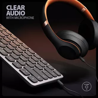 AXAGON HMC-KB-CS, USB 5Gbps hub s CZ/SK klávesnicí, HDMI 4K/60Hz, 3x USB-A, SD/mSD, audio, PD 100W, kabel USB-C 60cm