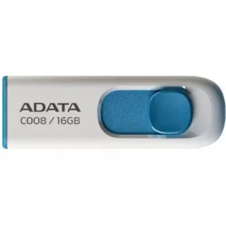 ADATA Flash Disk 16GB C008, USB 2.0 Classic, bílá