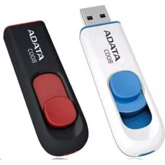 ADATA Flash Disk 16GB C008, USB 2.0 Classic, bílá