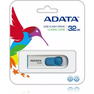 ADATA Flash Disk 32GB C008, USB 2.0 Classic, bílá