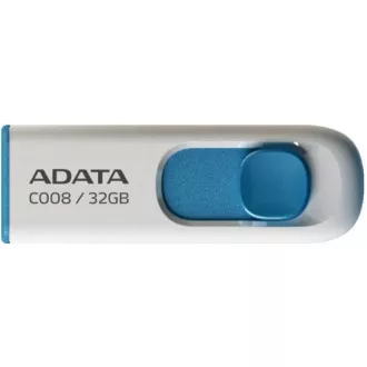 ADATA Flash Disk 32GB C008, USB 2.0 Classic, bílá