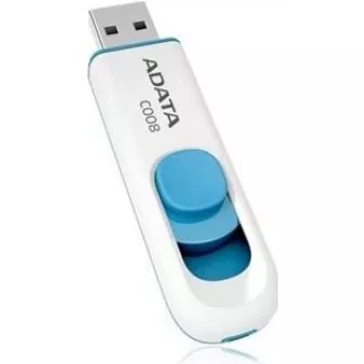ADATA Flash Disk 64GB C008, USB 2.0 Classic, bílá