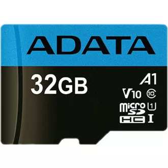 ADATA MicroSDHC karta 32GB UHS-I Class 10 + SD adaptér, Premier ADATA MicroSDHC karta 32GB UHS-I Class 10 + SD adaptér, Premier