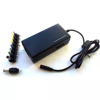 EUROCASE univerzální napájecí adaptér 100W, AC 110-240V/CAR DC 12V, DC 12- 20, 9 koncovek