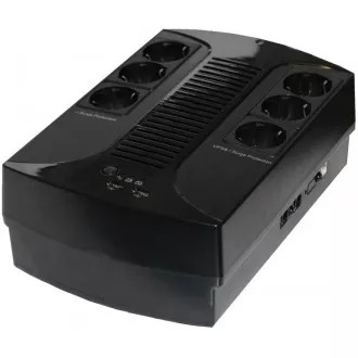 EUROCASE UPS EA200PLUS EVO2 850VA line interactive, 4x CZ zásuvka, RJ11, USB data
