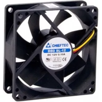 CHIEFTEC větrák AF-0825S, 80x80x25 mm Sleeve Fan, with 3/4pin connector