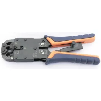 Kleště krimpovací PROFI s ráčnou pro konektory RJ10, RJ11, RJ12, RJ45, DEC