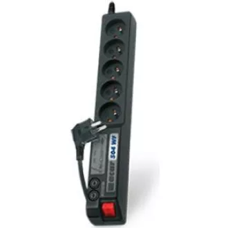 19" rozvodný panel ACAR 5x230V, vypínač, indikátor napětí, přepěťová ochrana, kabel 3m 19" rozvodný panel ACAR 5x230V, vypínač, indikátor napětí, přepěťová ochrana, kabel 3m