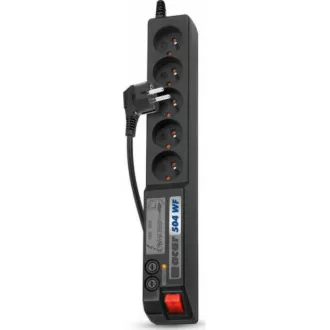 19" rozvodný panel ACAR 5x230V, vypínač, indikátor napětí, přepěťová ochrana, kabel 3m 19" rozvodný panel ACAR 5x230V, vypínač, indikátor napětí, přepěťová ochrana, kabel 3m