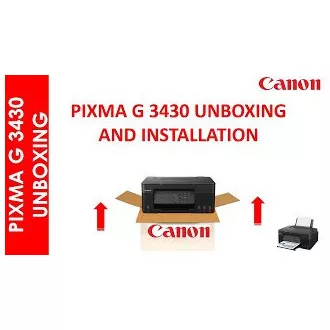 Canon PIXMA G3430 černá (doplnitelné zásobníky inkoustu) - barevná, MF (tisk, kopírka, sken), USB, Wi-Fi - Rozbalené