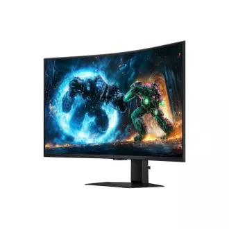 SAMSUNG MT LED LCD Monitor 37" (G75F) - Prohnutý, VA, 4K UHD, 1ms, 165hz, DP, HDMI