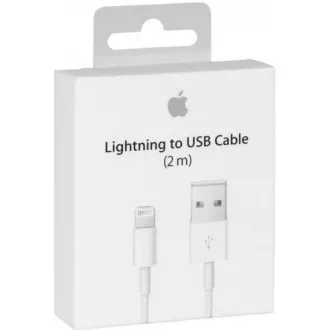 APPLE USB kabel s lightning konetorem - bílý (bulk balení) 2m