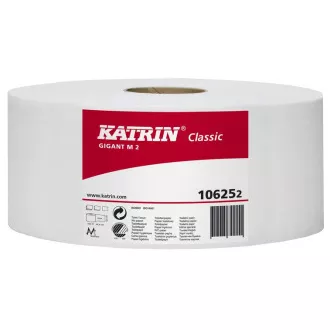 Toaletní papír Jumbo 230mm 2vrs. Katrin Classic Gigant M bílý Toaletní papír Jumbo 230mm 2vrs. Katrin Classic Gigant M bílý