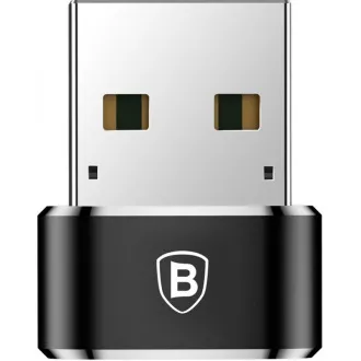 Baseus adaptér USB samec na USB-C samice 3A, OTG, černá