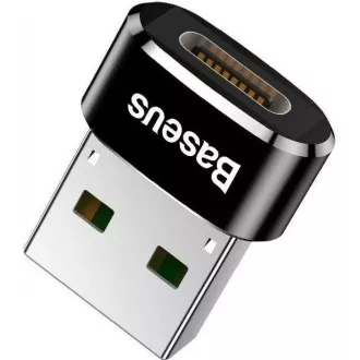 Baseus adaptér USB samec na USB-C samice 3A, OTG, černá