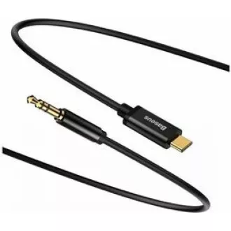 Baseus Yiven Series audio kabel USB-C / 3, 5mm Jack 1, 2m, černá