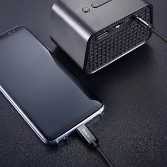 Baseus Yiven Series audio kabel USB-C / 3, 5mm Jack 1, 2m, černá