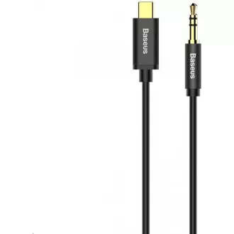 Baseus Yiven Series audio kabel USB-C / 3, 5mm Jack 1, 2m, černá
