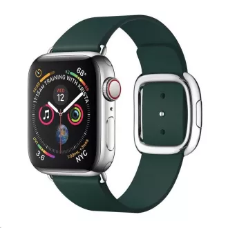 COTEetCI kožený magnetický řemínek Nobleman pro Apple Watch 42 / 44mm zelená