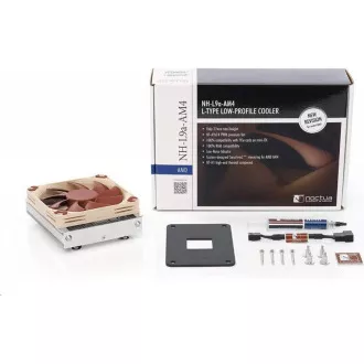 NOCTUA Chladič CPU NH-L9a-AM4, 1x 92mm, AM4, hnědá/stříbrná