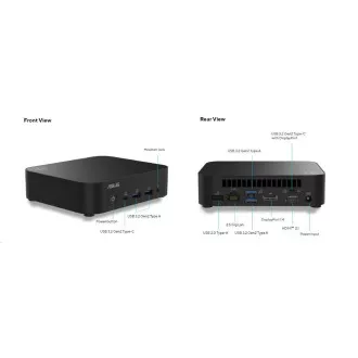 ASUS NUC 14 Essential RNUC14MNK2500002/N250 Procesor/DDR5-4800 SODIMM/USB-A, C/M.2 2280/Wi-Fi/LAN/EU Napájecí kabel