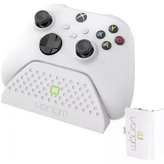 VENOM VS2870 Xbox Series S/X & One White Single Docking Station + 1 battery