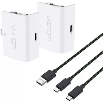 VENOM VS2872 Xbox Series S/X & One White Twin Battery Pack + 3 meter cable