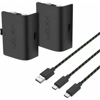 VENOM VS2882 Xbox Series S/X & One Black Twin Battery Pack + 3 meter cable