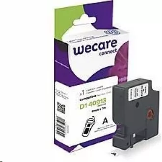 WECARE ARMOR páska pro DYMO S0720680, černá/bílá, 9mm x 7m