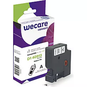WECARE ARMOR páska pro DYMO S0720680, černá/bílá, 9mm x 7m