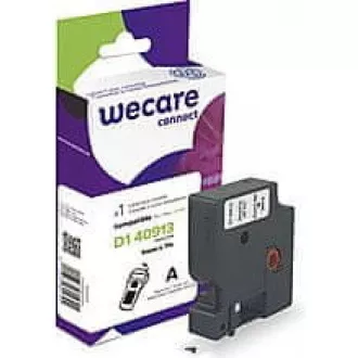 WECARE ARMOR páska pro DYMO S0720680, černá/bílá, 9mm x 7m