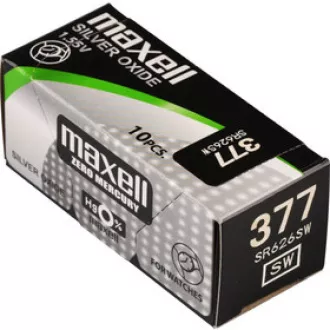 AVACOM Nenabíjecí knoflíková baterie 377 Maxell Silver Oxide 1ks Blistr
