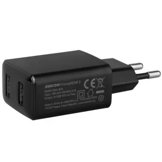 AVACOM HomeNOW 2 síťová nabíječka 5V 3, 4A 17W se dvěma USB-A výstupy