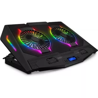 CONNECT IT NEO RGB chladicí podložka pod notebook, černá