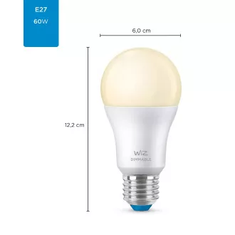 PHILIPS WiZ Dimmable 60W E27 A60 - stmívatelná žárovka
