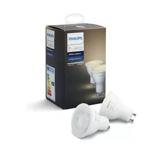 PHILIPS Hue White Ambiance, 2x žárovka 4, 2W GU10 PHILIPS Hue White Ambiance, 2x žárovka 4, 2W GU10