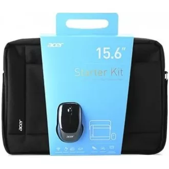 ACER STARTER KIT_15.6" ABG960 carrying bag black and wireles mouse black, 1Y carry-in