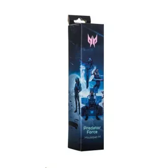 ACER Predator Gaming Mousepad M, podložka pod myš, spodní gumová protiskluzová vrstva, horní vrstva polyester s potiskem